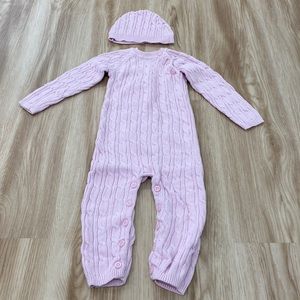 Giggle baby 18-24m sweater onesie with hat
